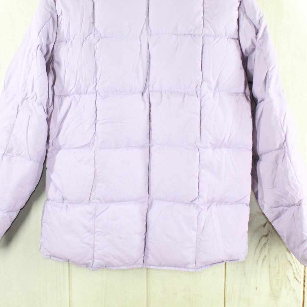 LL Bean Light Purple Goose Down Full Zip Puffer Winter Jacket Size M - Picture 6 of 9